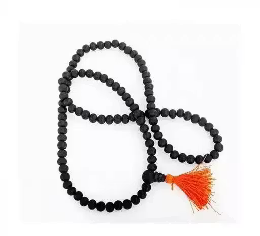 Original Karungali Malai 6mm Unpolished – 108 Beads Natural Black Ebony Wood Japa Mala Bhavishyavani